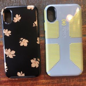 iPhone X Otterbox and Speck Case